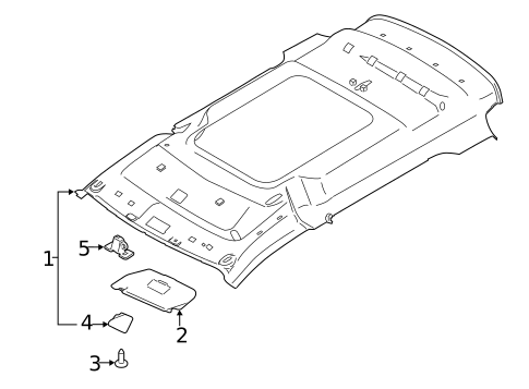 Interior Trim - Roof for 2016 Ford Transit Connect #6