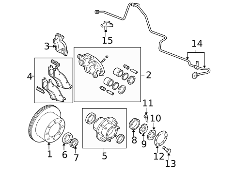 Rear Brakes for 2008 Dodge Ram 1500 #1