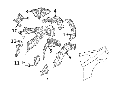 Glass - Rear Door for 2005 INFINITI G35 #4