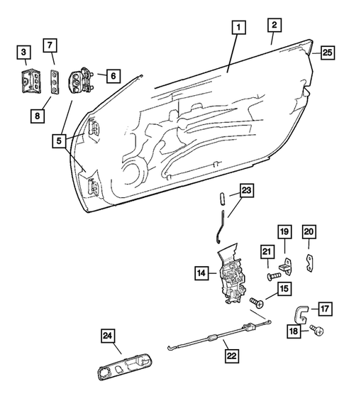 Front Door for 2006 Chrysler Crossfire #0