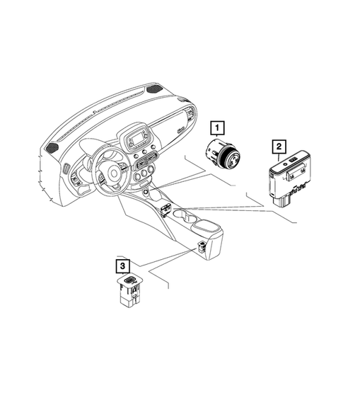 Switches for 2016 Fiat 500X #5