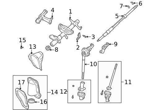 Steering Column Assembly for 1996 Toyota Tacoma #1
