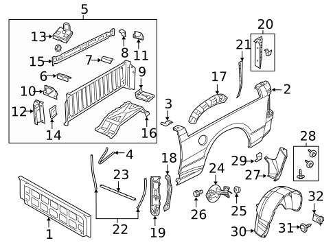 Front & Side Panels for 2024 Ram 1500 Classic #3
