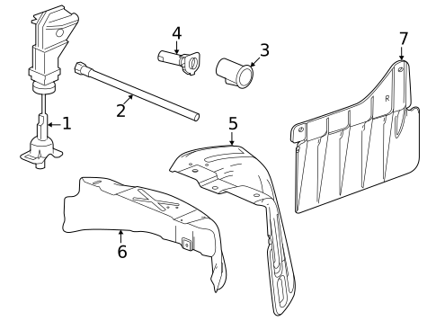 Spare Tire Carrier for 2022 Chevrolet Suburban #0