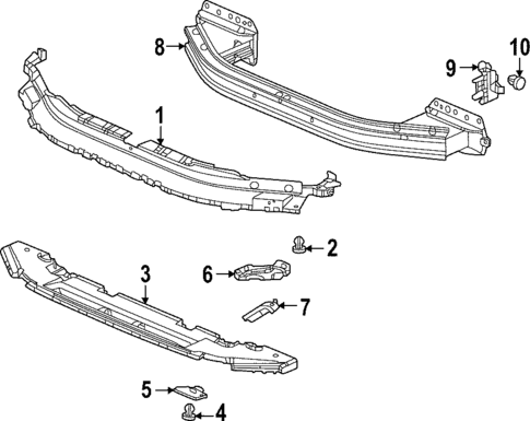 Bumper & Components - Front for 2022 Honda Civic #1