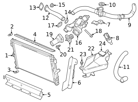 Radiator & Components for 2012 Chrysler 200 #0