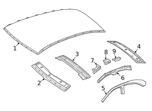 Roof & Components for 2021 Mercedes-Benz C 63 AMG® #0