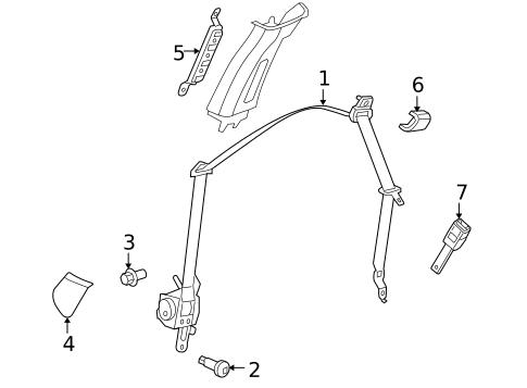 Seat Belt for 2005 Chrysler 300 #0