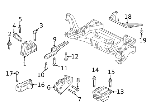 Engine & Trans Mounting for 2009 Audi TTS Quattro #1