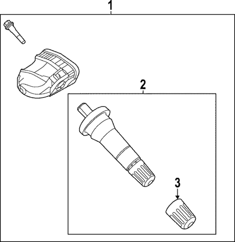 Tire Pressure Monitor Components for 2017 Ford Edge #8