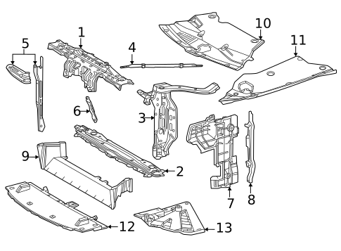 Radiator Support for 2025 Toyota Mirai #0