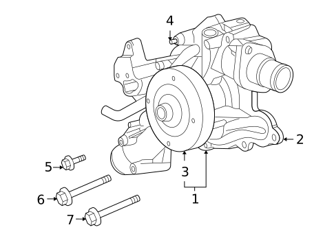 Water Pump for 2012 Ram 2500 #0