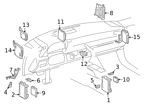 Fuse & Relay for 2018 Lexus LC500 #4
