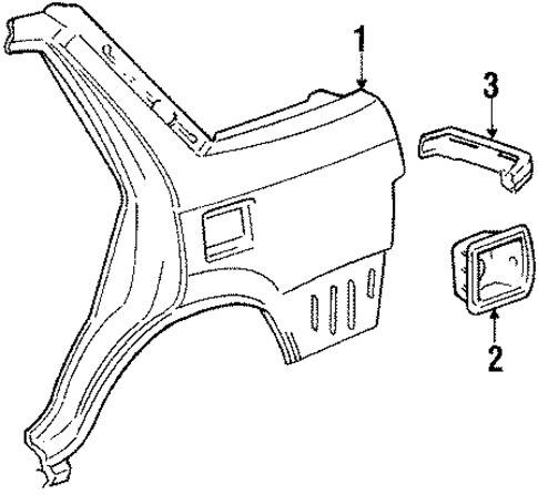Quarter Panel & Components for 1985 Honda Civic #2
