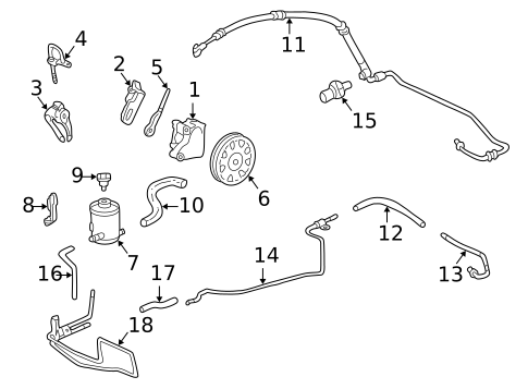 Pump & Hoses for 1998 Honda Accord #0