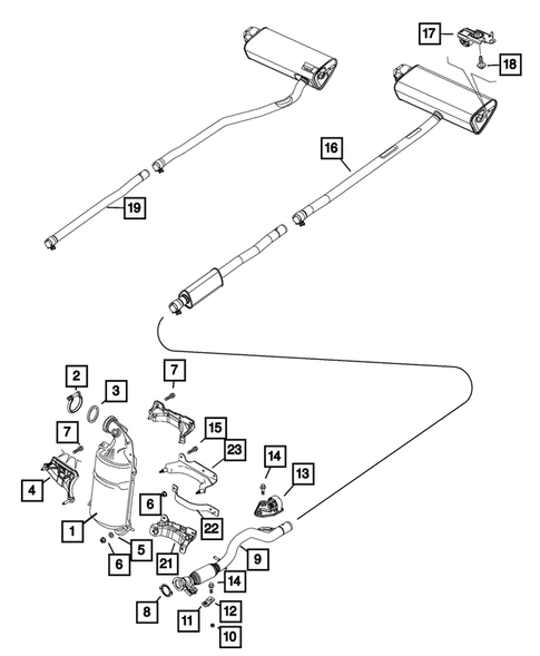 Exhaust System for 2015 Jeep Renegade #3