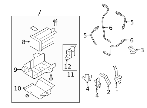 Emission Components for 2009 Hyundai Santa Fe #0