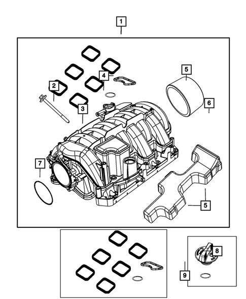 Manifolds and Vacuum Fittings for 2019 Chrysler 300 #1