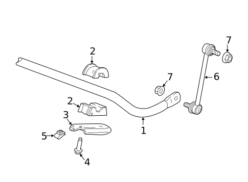 Stabilizer Bar & Components for 2017 Cadillac CT6 #0