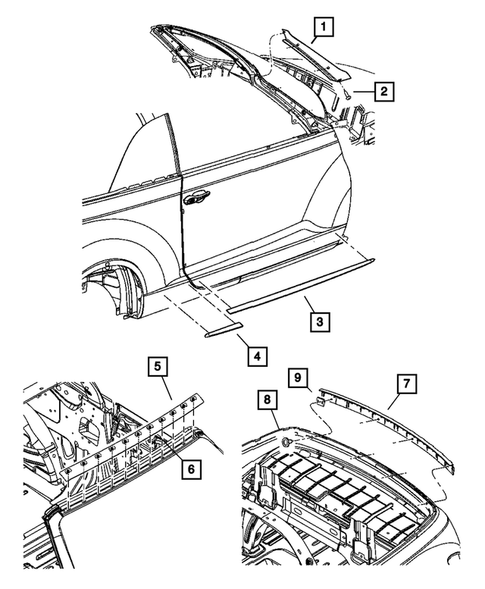 Moldings and Ornamentation for 2006 Chrysler PT Cruiser #1
