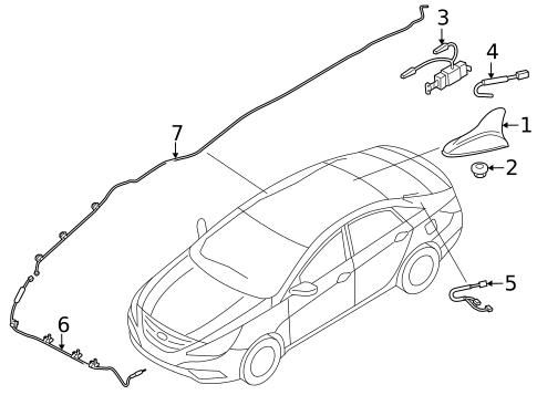 Antenna & Radio for 2015 Kia Optima #1