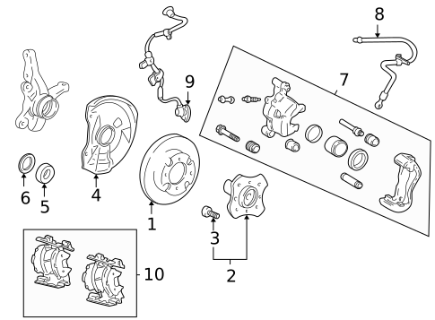 Brake Components for 2001 Hyundai Accent #0