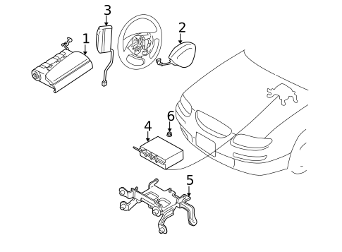 Air Bag Components for 1997 Mazda Millenia #0