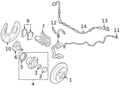 Rear Brakes for 2003 Volkswagen Beetle #1