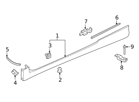 Exterior Trim - Pillars for 2018 Honda Civic #0