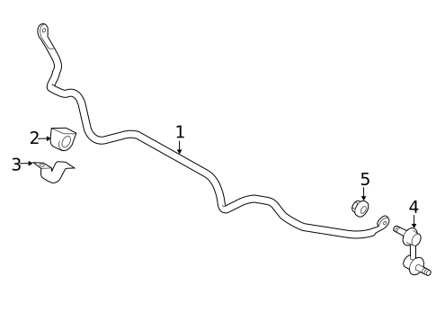 Stabilizer Bar & Components for 2013 Subaru XV Crosstrek #1