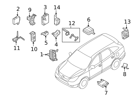 Parking Aid for 2010 Hyundai Veracruz #0
