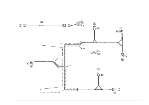 Fiber Optical Cable Wiring Harness (D2B and Most) for 1998 Mercedes-Benz CL500 #0
