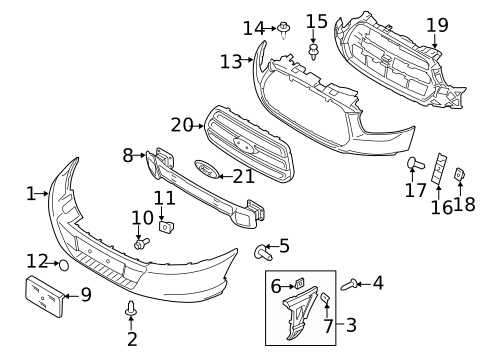 Bumper & Components - Front for 2018 Ford Transit-350 HD #0