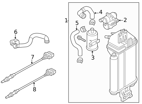 Emission Components for 2020 Volkswagen Atlas Cross Sport #0