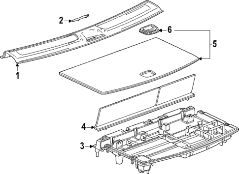 Interior Trim - Rear Body for 2025 Cadillac ESCALADE IQ #0