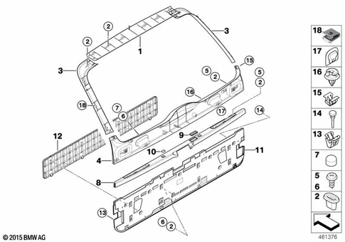 Luggage Compartment for 2005 BMW X5 3.0i #1