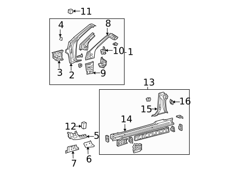 Rocker for 2007 Toyota Solara #1