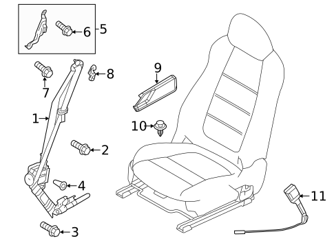 Seat Belt for 2019 Mazda 6 #1