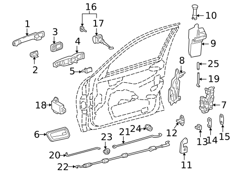 Lock & Hardware for 2001 Mercedes-Benz E55 AMG #3