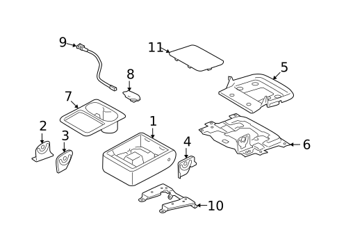 Rear Seat Components for 2013 Subaru Forester #1