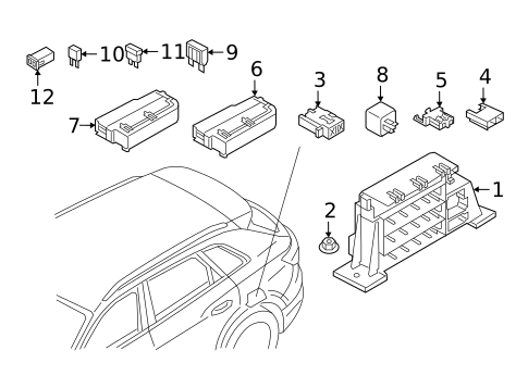 Fuse & Relay for 2021 Audi e-tron Quattro #0