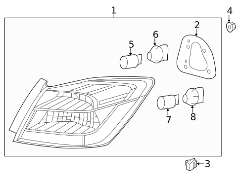 Tail Lamps for 2014 Honda Accord #0