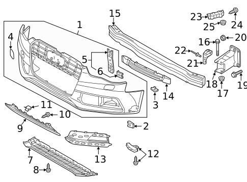 Bumper & Components - Front for 2015 Audi S5 #1
