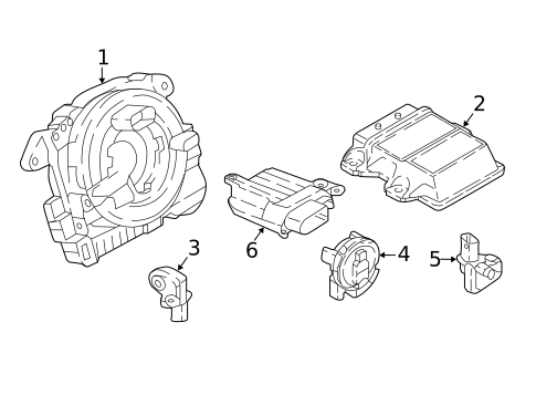 Air Bag Components for 2018 Volkswagen Atlas #1