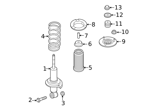 Struts & Components for 2024 Nissan TITAN #1