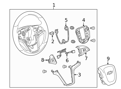 Steering Wheel & Trim for 2014 Chevrolet Camaro #3