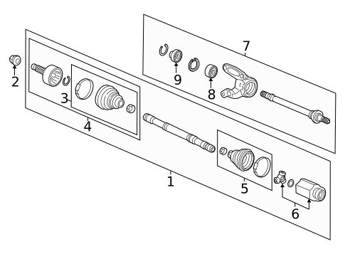 Drive Axles for 2016 Honda Civic #0