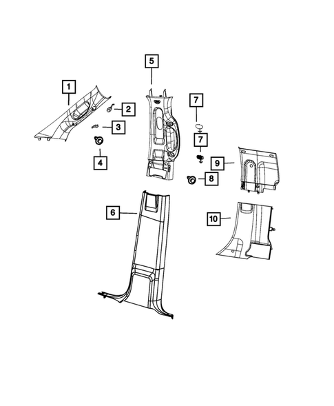 Panels - Moldings - Scuff Plates, Pillar, Cowl, 1/4 Panel Trim and Cargo Covers for 2024 Ram 2500 #1
