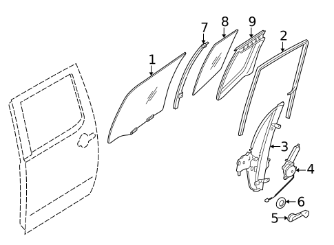 Rear Door for 2020 Nissan Frontier #0