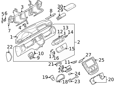 Instrument Panel for 2003 Mercedes-Benz ML500 #0
